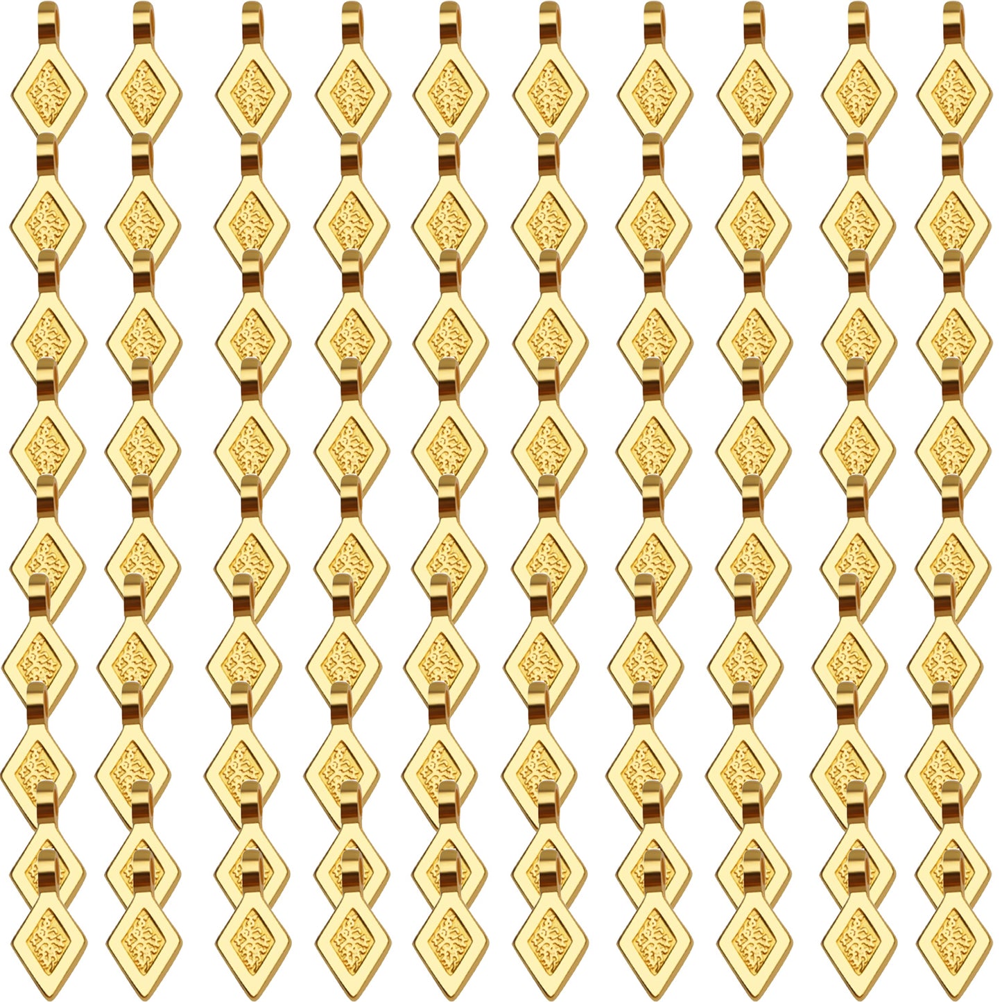 100pcs Metal Miniature Pendant Bails, Golden & Silver, 16x8mm, Hyperallergic, Tarnish Resistant, Ideal for Jewelry Making, Craft DIY Projects