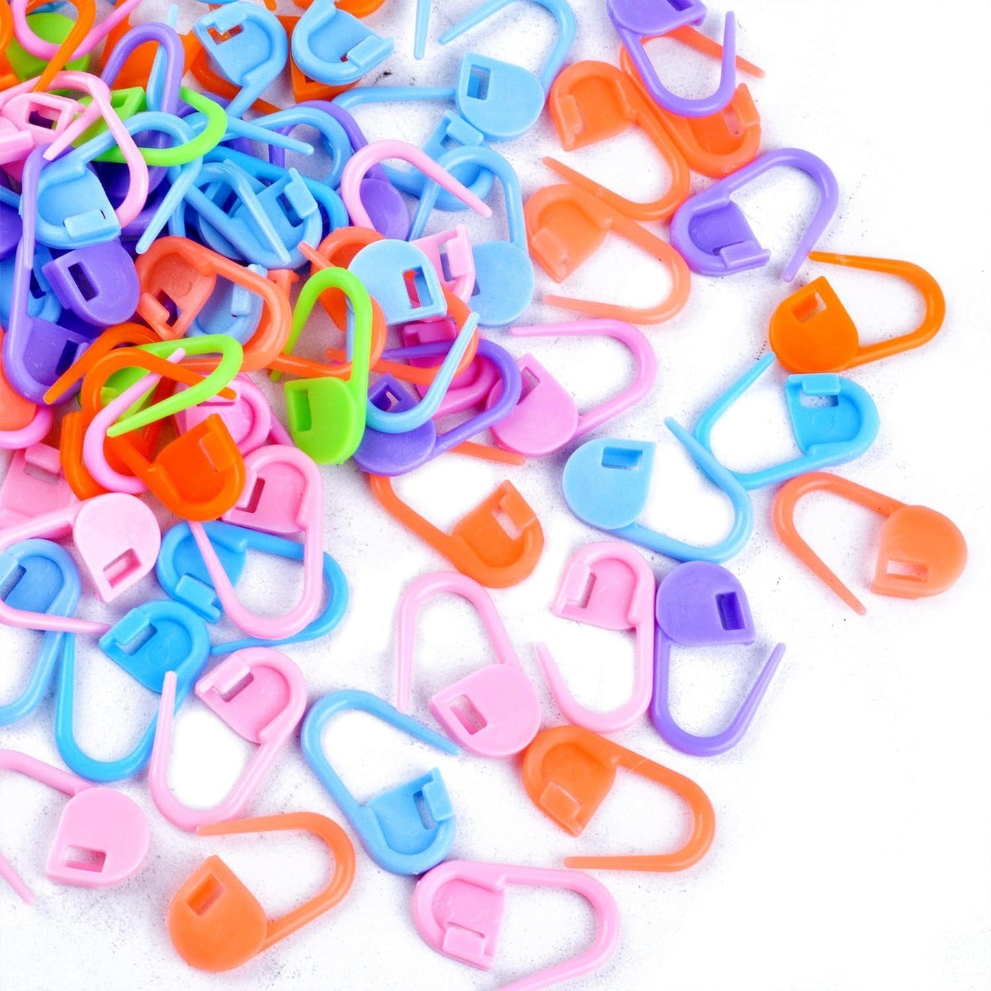 200pcs Colorful Knitting Stitch Counter Knitting Weave Crochet Locking Stitch Markers Stitch Needle Clip