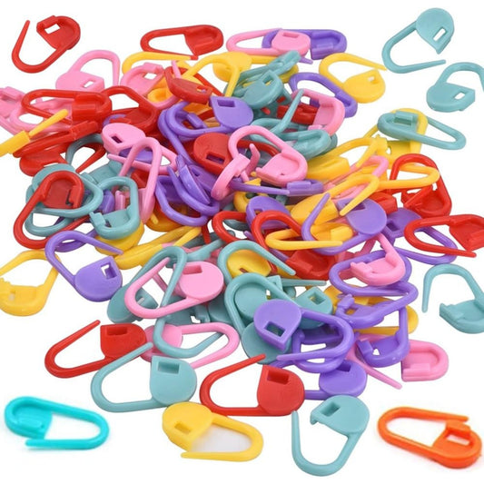 200pcs Colorful Knitting Stitch Counter Knitting Weave Crochet Locking Stitch Markers Stitch Needle Clip