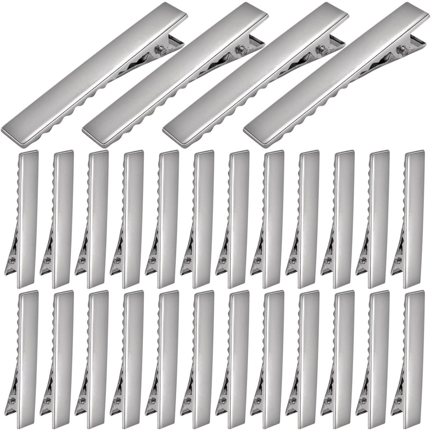 120pcs 1.77inch Alligator Hair Clip Flat Top with Teeth for Arts & Crafts Projects, Hair Care