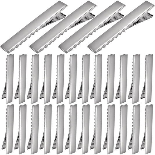 120pcs 1.77inch Alligator Hair Clip Flat Top with Teeth for Arts & Crafts Projects, Hair Care