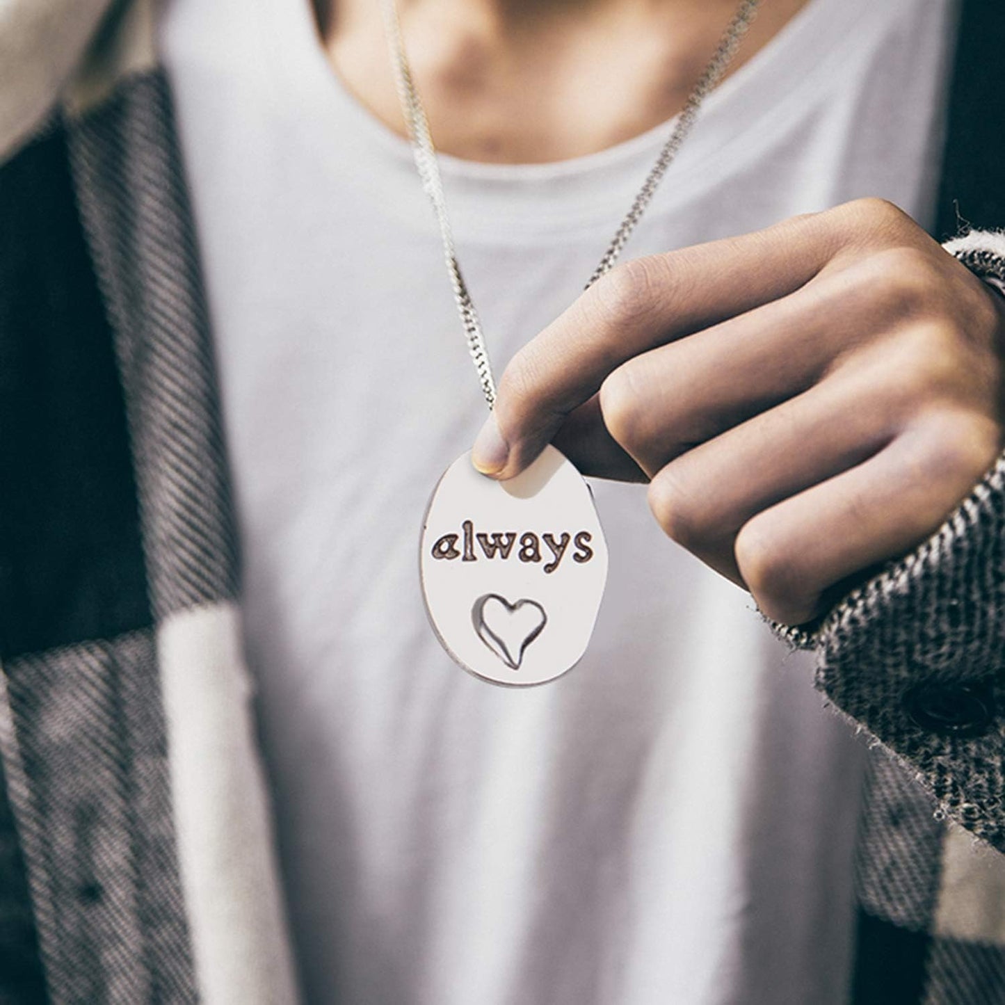Inspirational Words Charms, 30pcs Lettering Saying Pendants (always) Charms Beads Jewelry Findings for DIY Necklace Bracelet