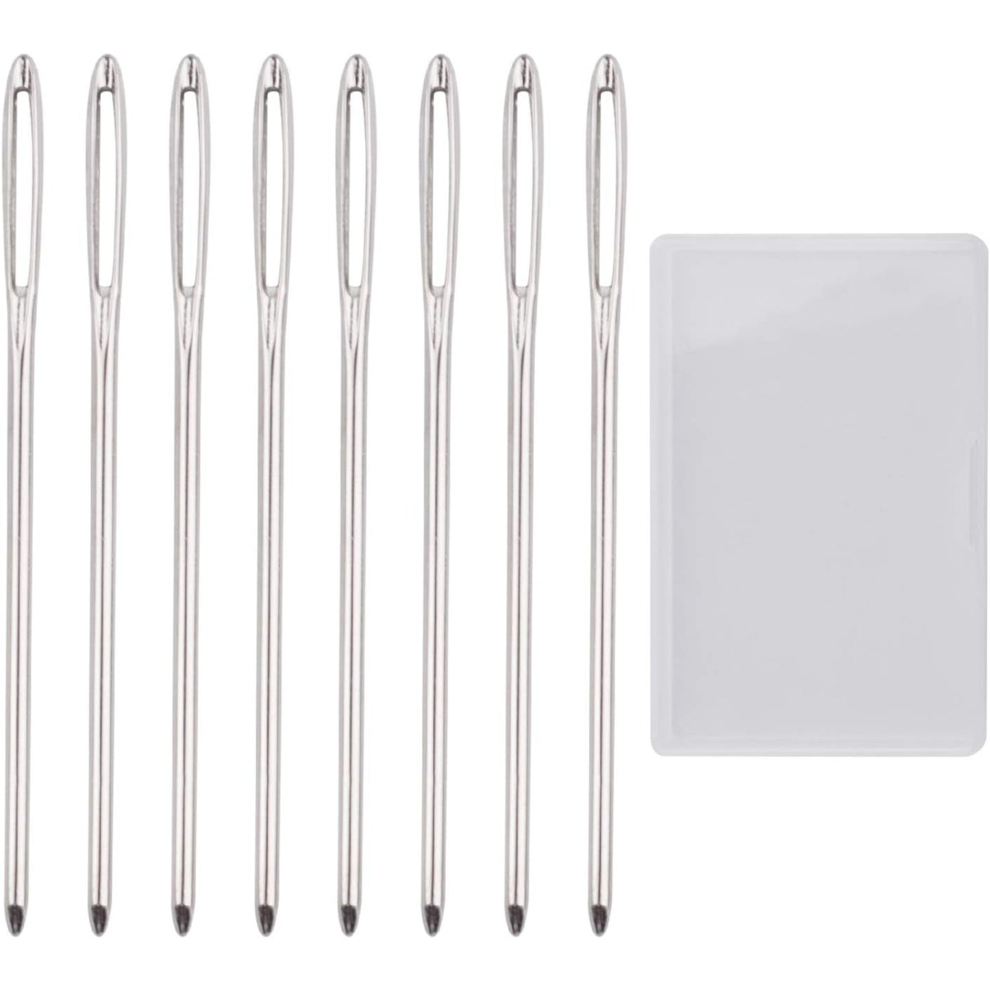 BronaGrand 50pcs 2.7 inch Metal Large Eye Blunt Needles Yarn Needles for Knitting Crochet Projects