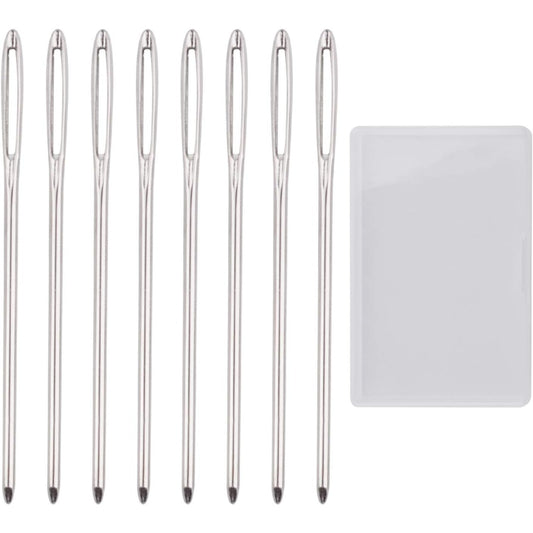 BronaGrand 50pcs 2.7 inch Metal Large Eye Blunt Needles Yarn Needles for Knitting Crochet Projects