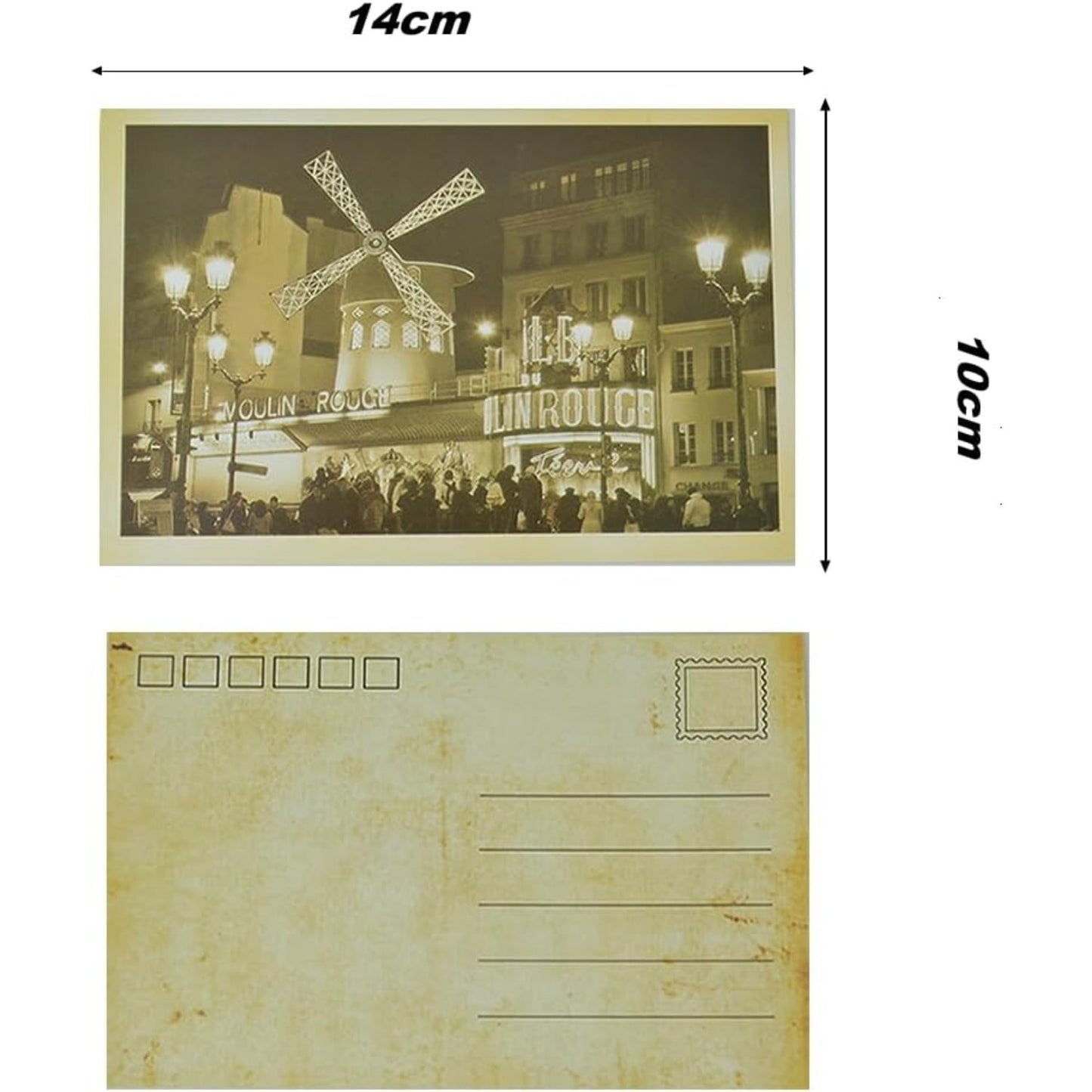 32pcs Retro Old Travel Postcards Vintage Landscape Photo Picture Poster Post Cards Greeting Cards Collectable Vintage Postcards Bulk for Worth Collecting Exchanging