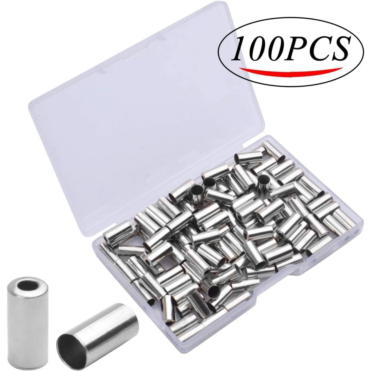 Pack of 100 5mm Bike Brake Cable Housing Ferrule End Caps (5mm)