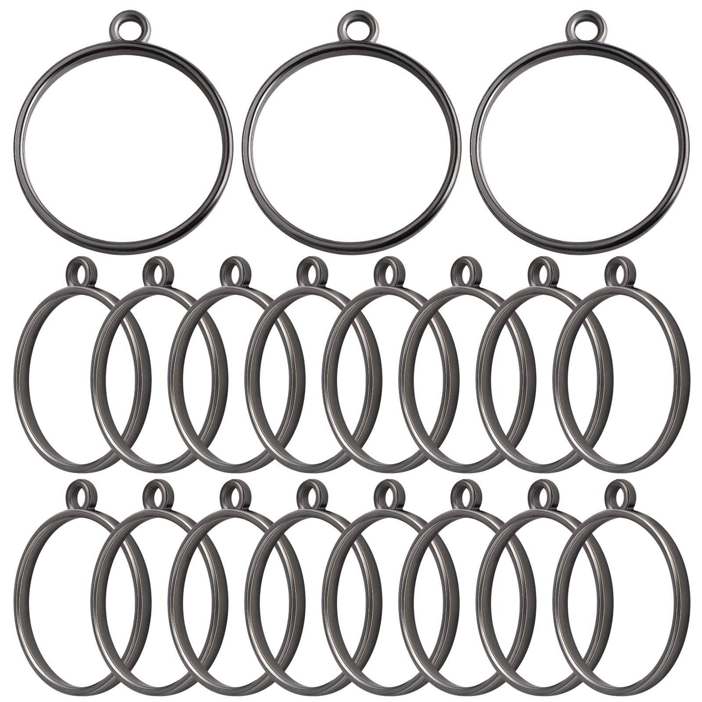 30pcs 6 Colors Round Open Bezel Pendants Alloy Bezel Charms Resin Molds Open Back Frame Pendants for Pressed Flower Frame Hollow Trays Jewelry Earrings Necklace Making Findings
