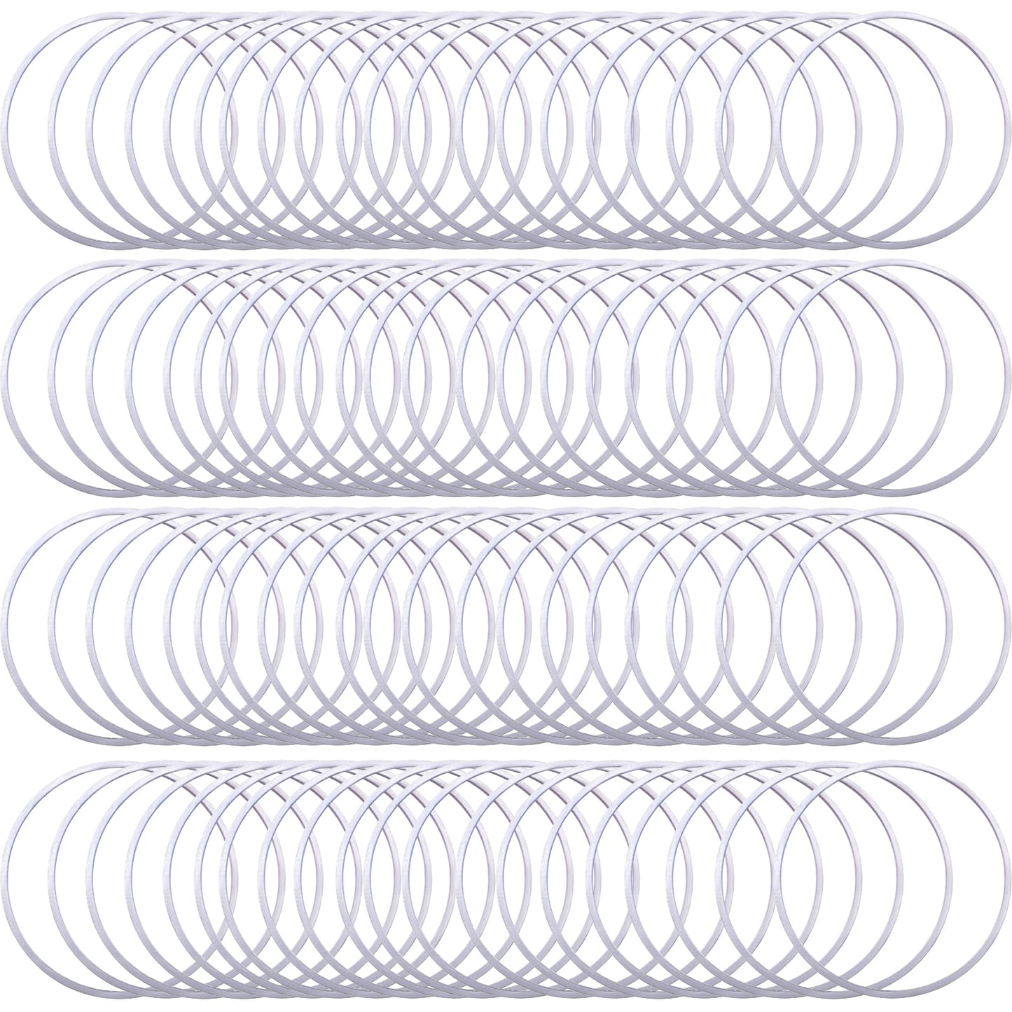 80pcs 15mm/20mm/25mm/30mm Earrings Beading Hoop Earring Findings Brass Round Circle Charms Open Bezel Pendant Frame for DIY Jewelry Earrings Making Supplies, 2 Colors