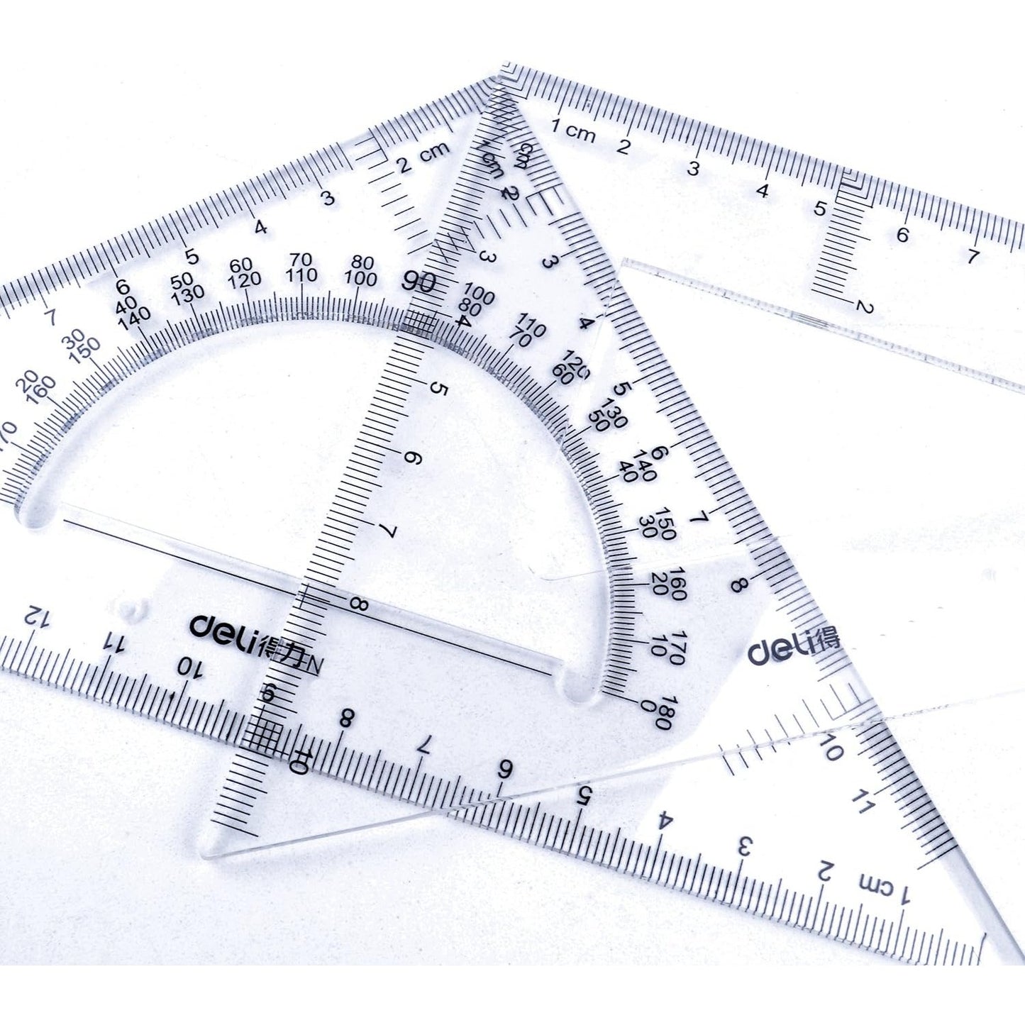 BronaGrand Triangle Ruler Square Set, 30/60 and 45/90 Degrees, Set of 2