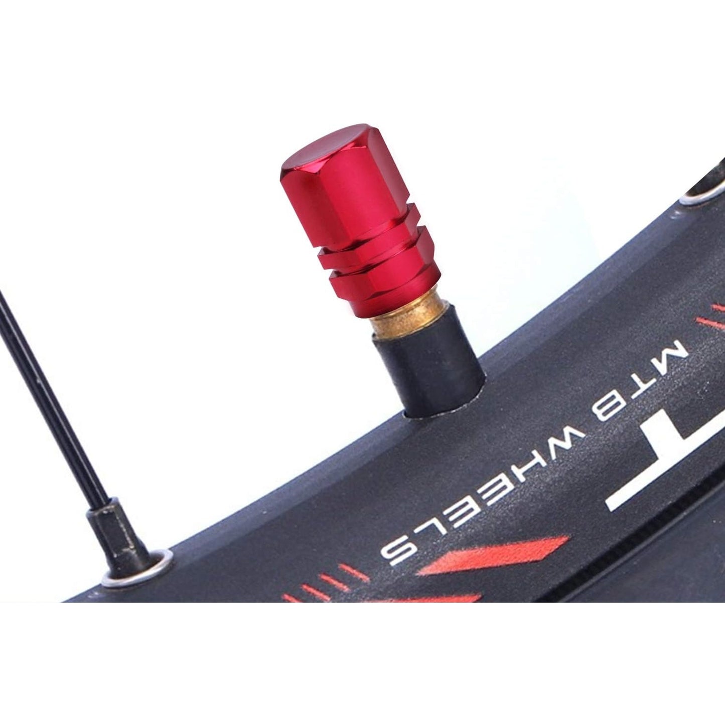 20 Pieces Schrader Tire Valve Caps, Aluminum Alloy Bicycle Bike Tire Valve Caps Dust Covers 10 Colors