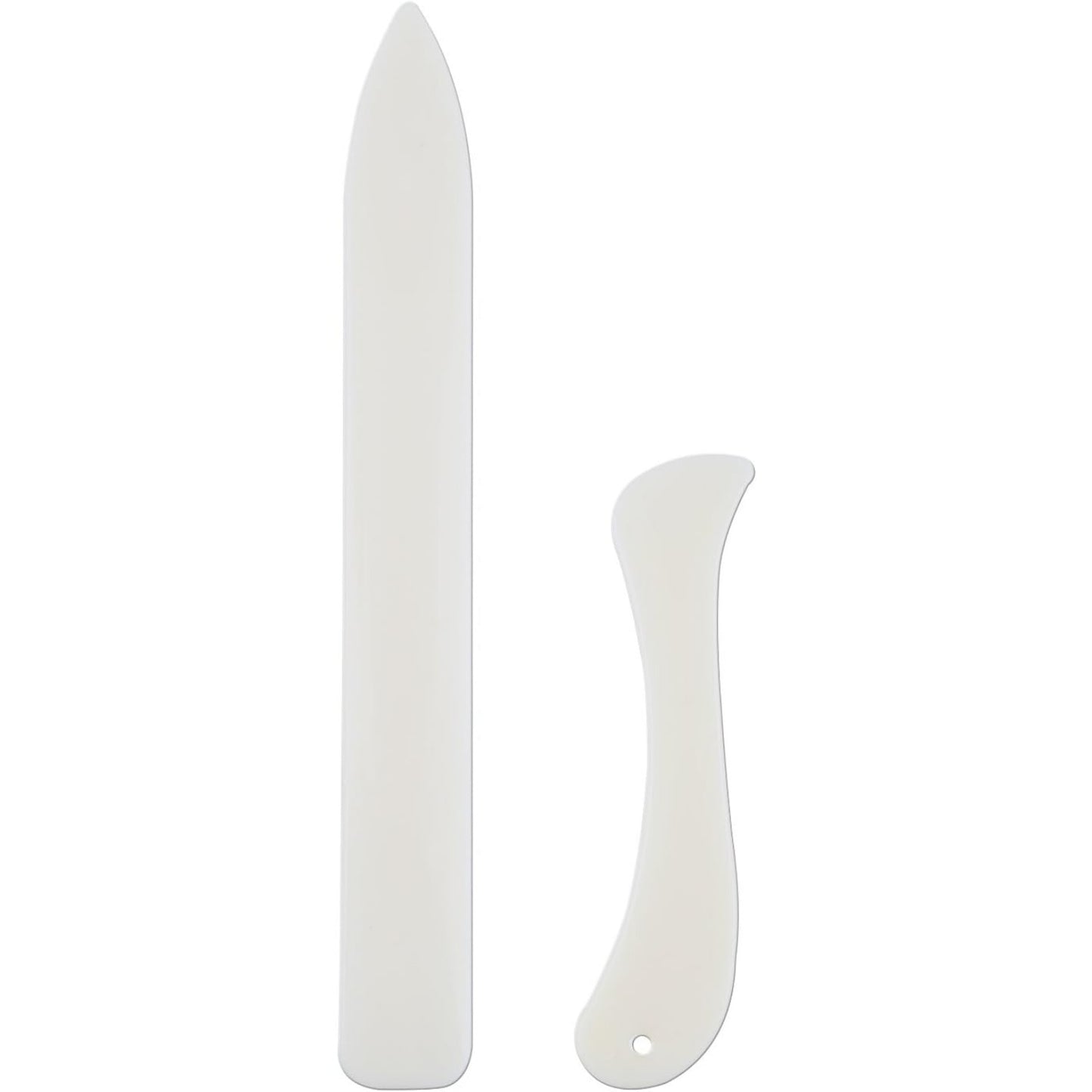 2 Pieces Bone Folder Paper Creaser Set Scoring Tool for Paper Crafts, Bookbinding, Card Making and Office Supplies