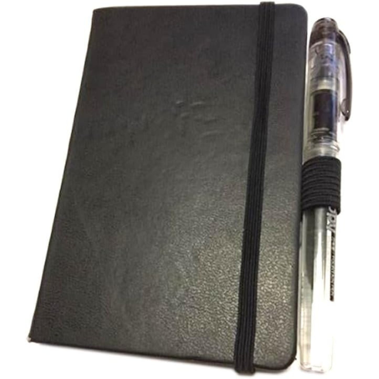 5pcs Self-adhesive Leather Pen Holder with Elastic Loop for Notebooks, Journals,Calendars and Planners (Black)