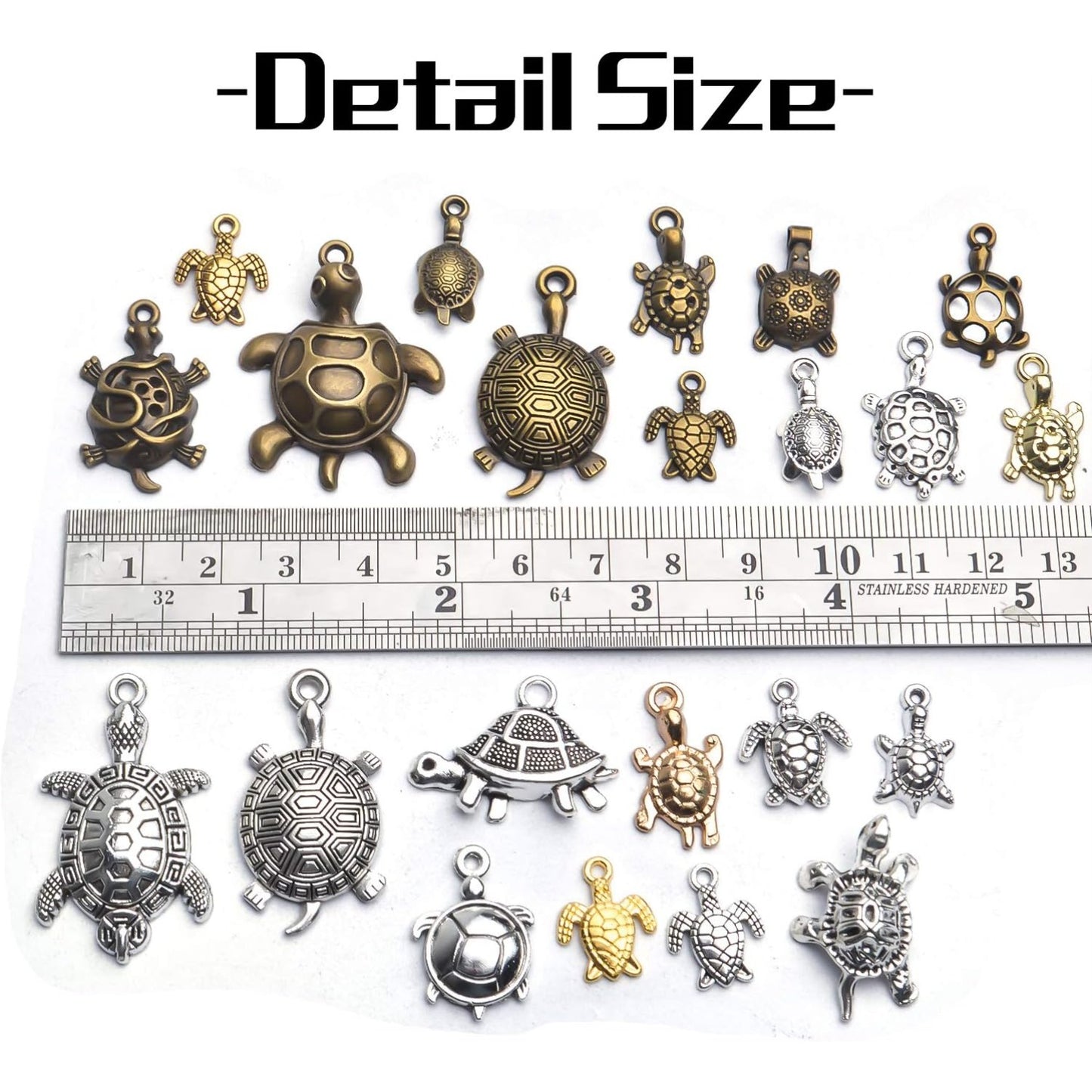 100g Mixed Styles Antique Animal Sea Turtle Charms Pendant Alloy Charms for Earring Necklace Bracelet Jewelry DIY Making