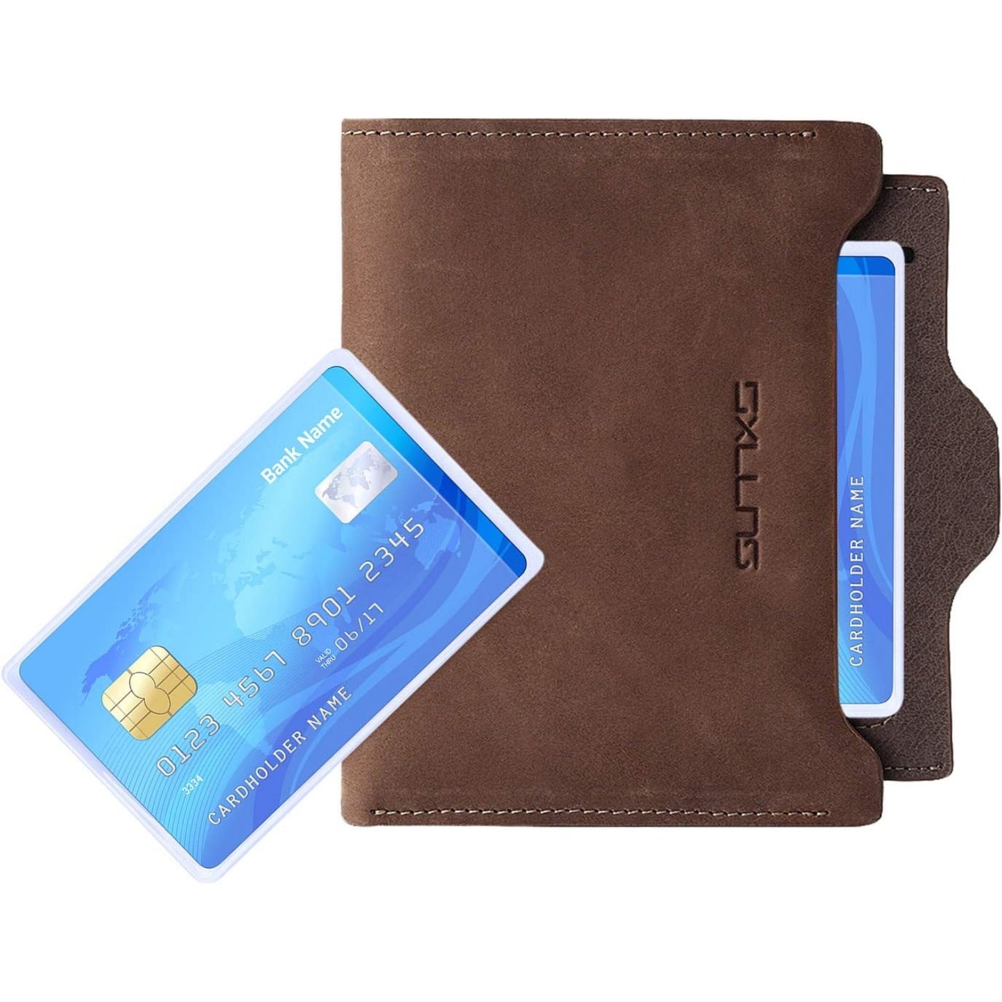 BronaGrand 20pcs Transparent Vertical ID Credit Card Holder Business Card Protector Sleeves
