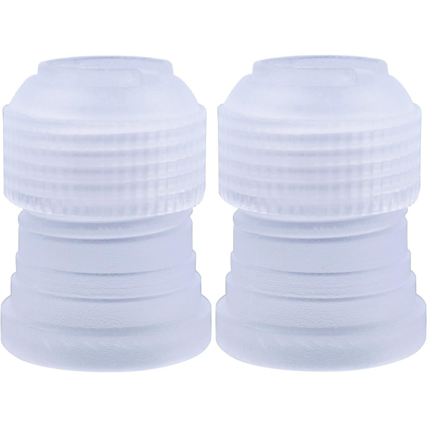 10pcs Plastic Standard Couplers Pipe Tip Coupler Cake Decorating Couplers for Icing Nozzles,White