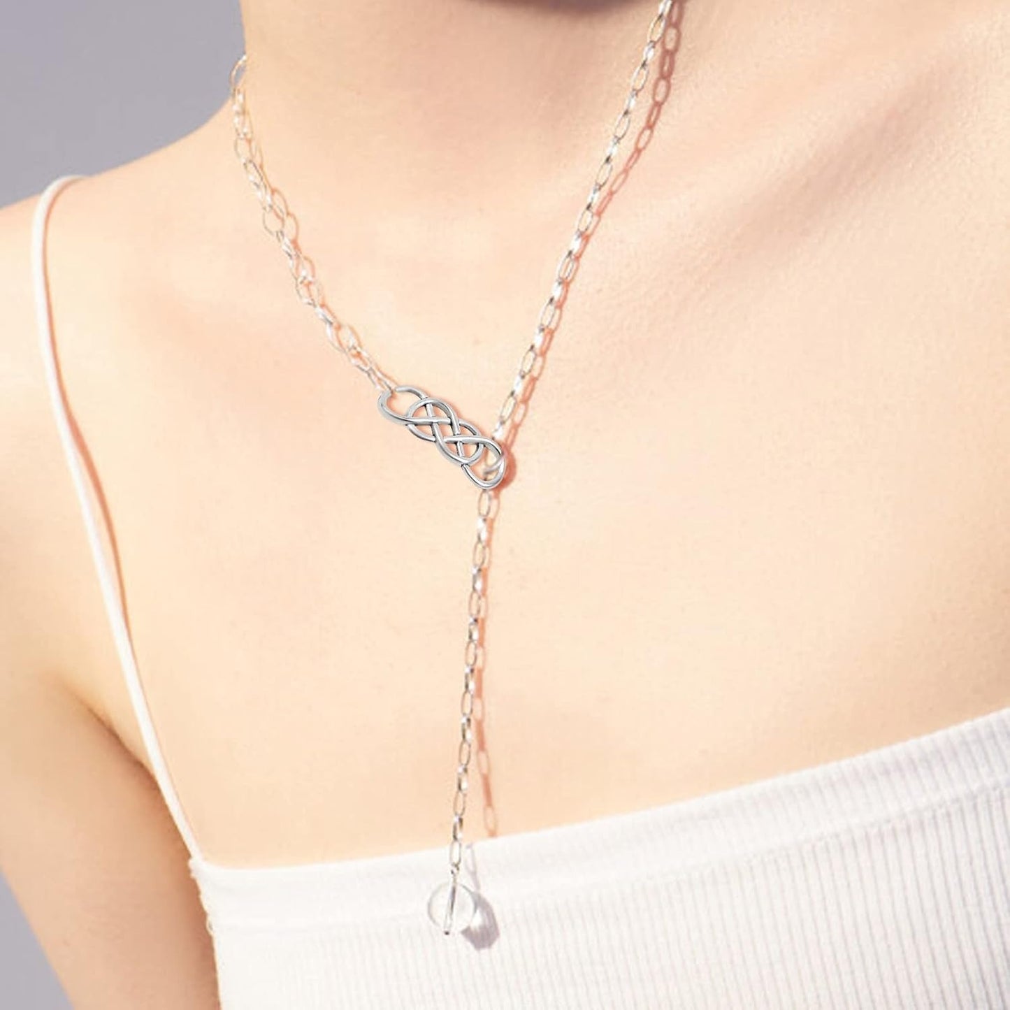 50pcs Double Infinity Symbol Connector Charms Alloy Pendant Charm Connectors for DIY Bracelet Necklace Jewelry Making,32.8mm×12.5mm