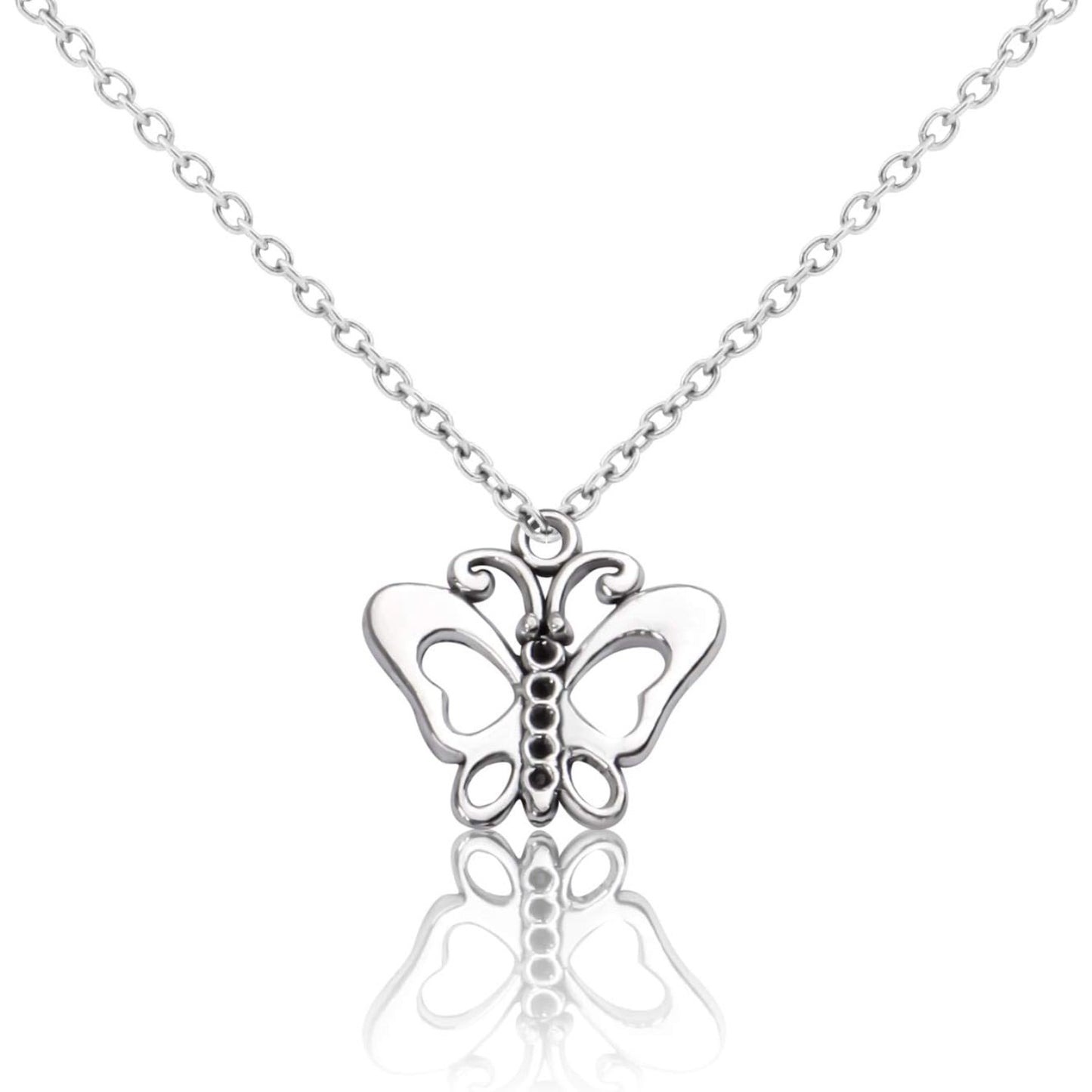 100g Craft Supplies Antique Silver Mixed Butterfly Charms Fly Insect Pendant Charms for DIY Necklace Bracelet Crafting,30-60pcs