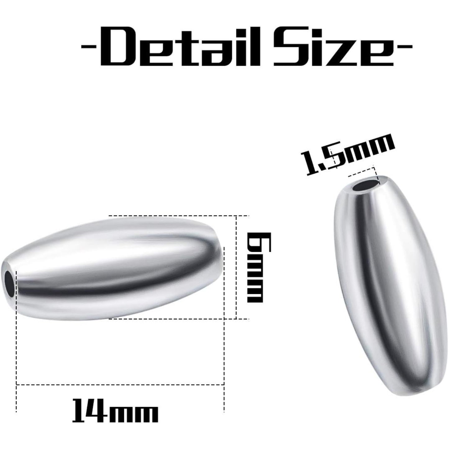 50pcs Alloy Tibetan Spacer Beads Rice Shaped Bead Spacers Metal Loose Spacer Bead Jewelry Spacer Charms for DIY Jewelry Bracelet Necklace Crafts Making