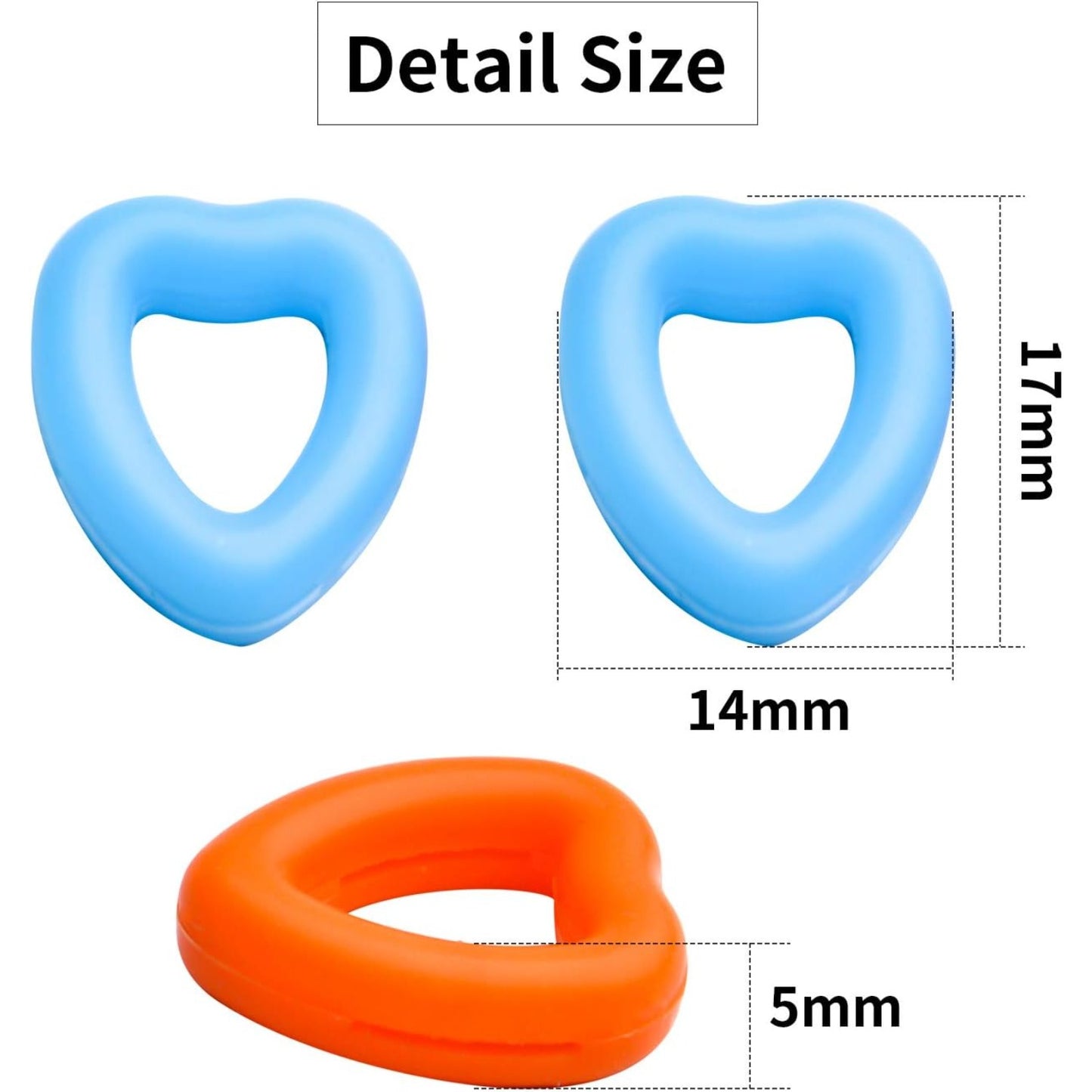 Anti-slip Glasses Grips,12 Pairs Silicone Eyeglasses Temple Tips Heart Ear Hook Holder Eyeglass Retainers Blue Black Pink Orange Brown White for Spectacle Sunglass Reading-glasses