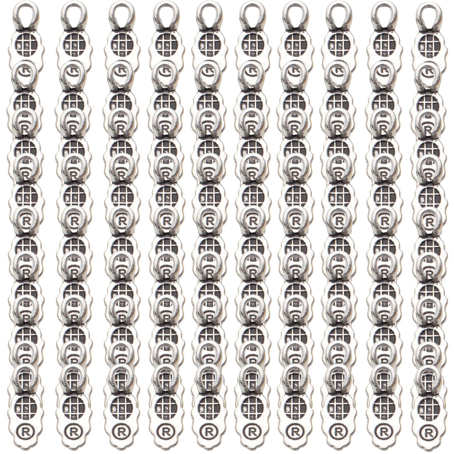 100pcs 4 Colors Tibetan Style Alloy Leaf Shape Glue on Pendant Bails Charms Connector Hanger for Earring Necklace Jewelry Crafts Making Supplies, 13×6×2mm