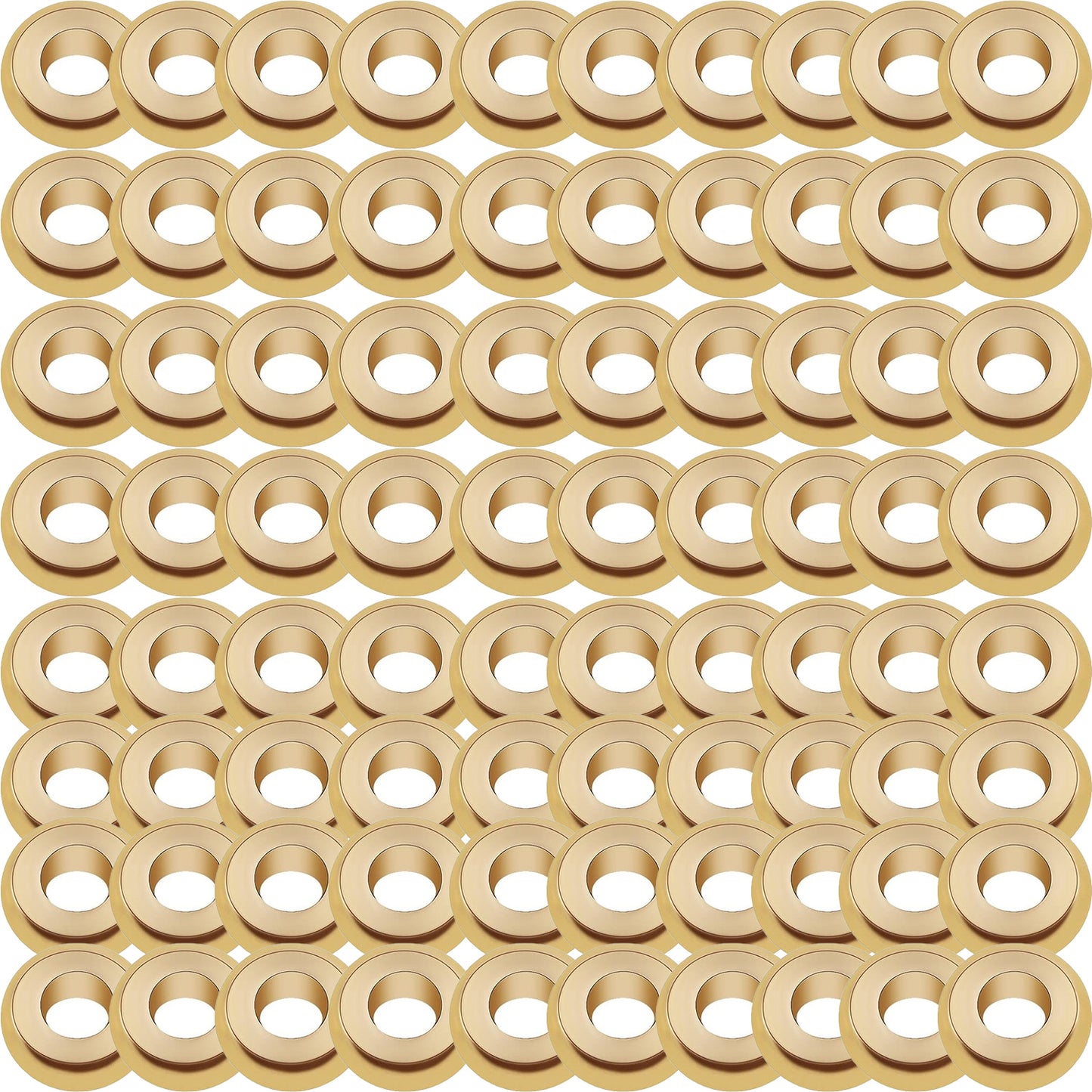 80pcs Brass Flat Round Spacer Beads Hypoallergenic Tiny Disc Loose Charm Beads Accessories for DIY Bracelet Necklace Jewelry Making Supplies, 4mm/5mm/6mm/8mm