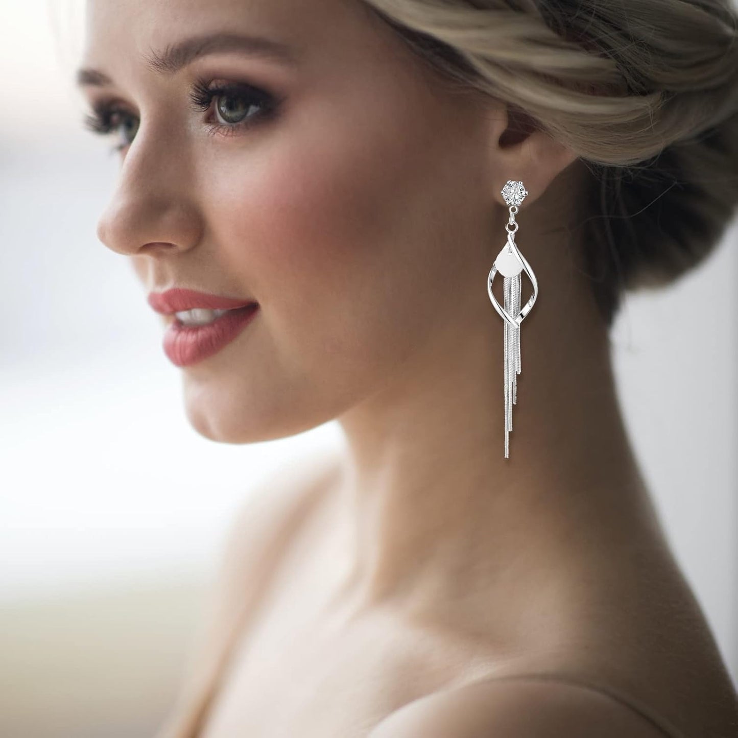 40pcs Cubic Zirconia Earring Posts with Loop Rhinestone Earring Studs and 40pcs Ear Backs Stoppers Accessories for DIY Jewelry Making Wedding Birthday Gifts