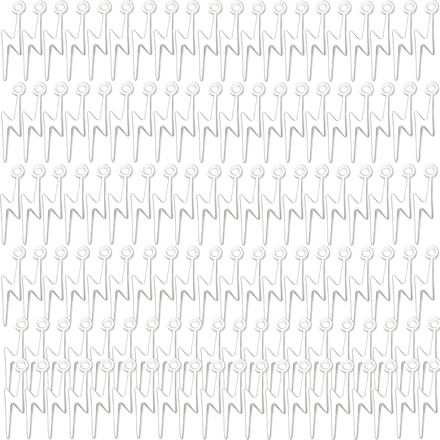 120pcs 6 Colors Lightning Bolt Pendant Charms Alloy Flash Thunder Shape Pendants Dangle Lightning Charms Jewelry Making Accessories for DIY Craft Bracelet Necklace Earrings