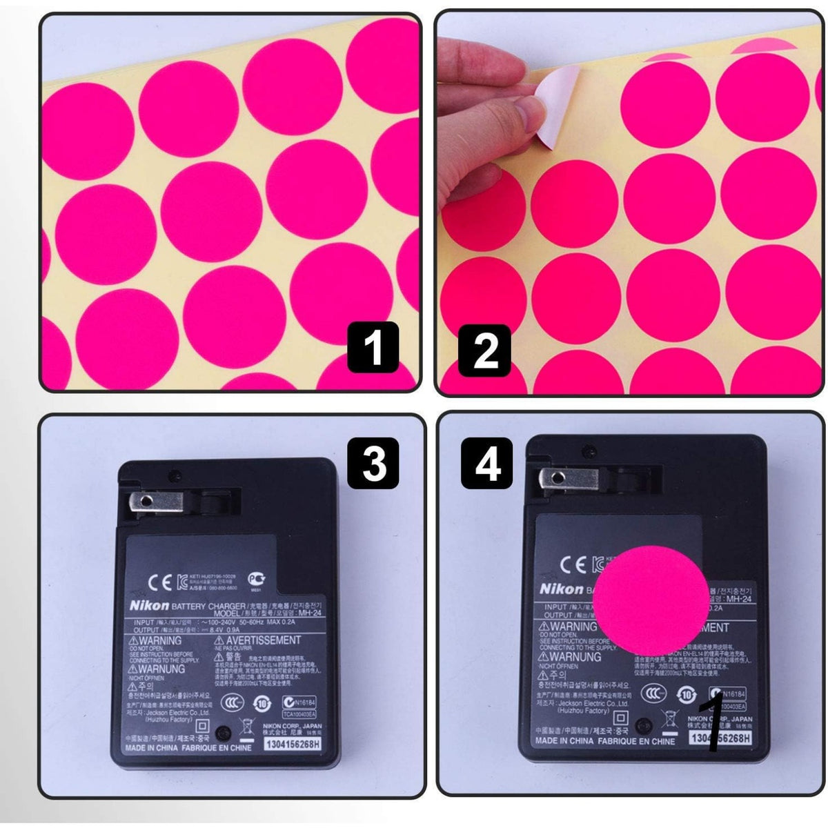 BronaGrand 32 Sheets 32mm Round Dot Stickers Color Coding Labels, 16