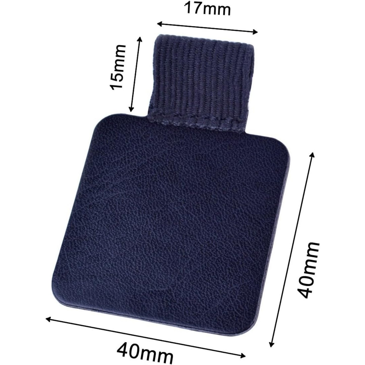 5pcs Self-adhesive Leather Pen Holder with Elastic Loop for Notebooks, Journals,Calendars and Planners (Black)