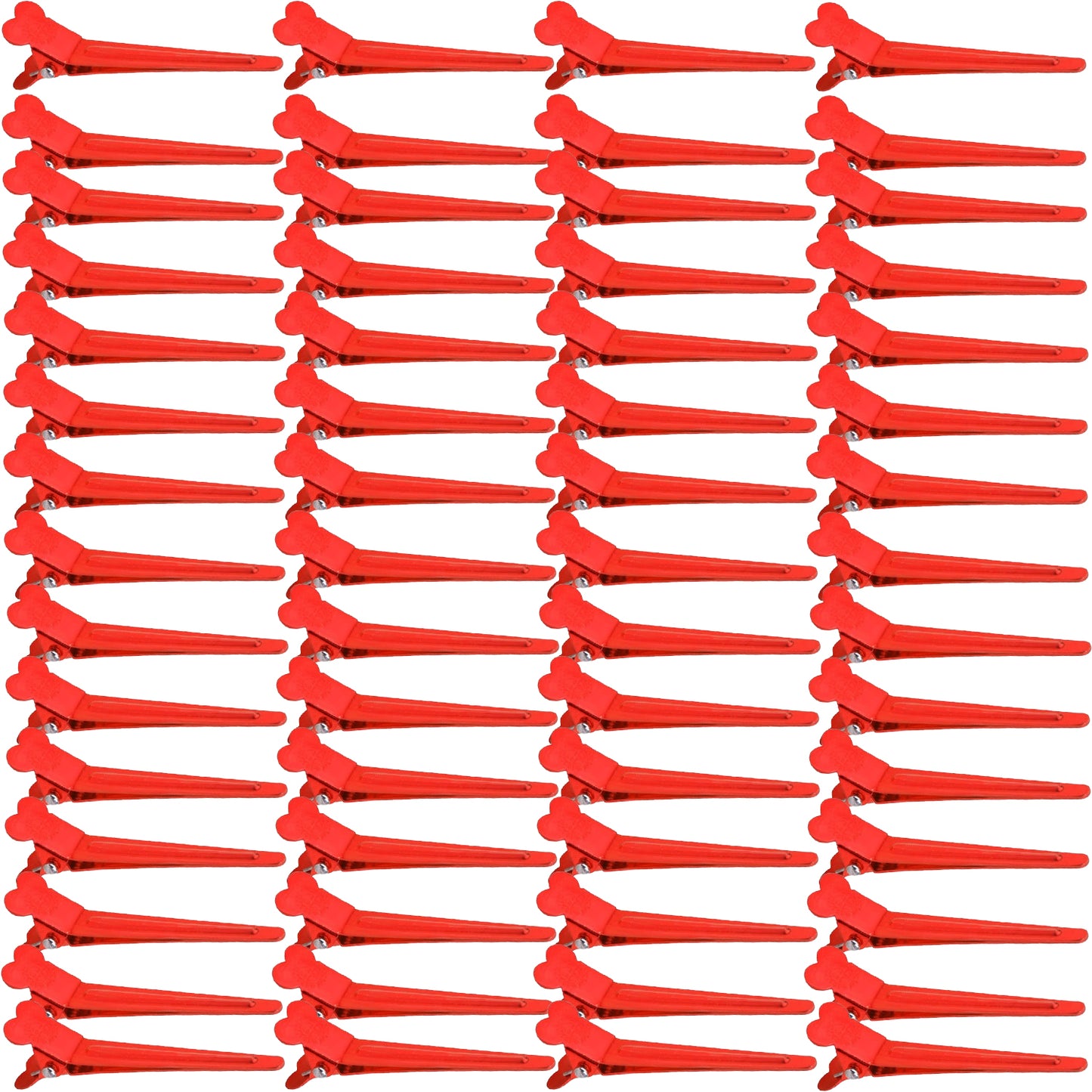 60pcs Mixed Colors Single Prong Hair Clips Metal Duck Bill Hairclips Alligator Curl Clips Styling Sectioning Hairpins for Women Makeup Hair Cutting Hairdressing Salon Tools