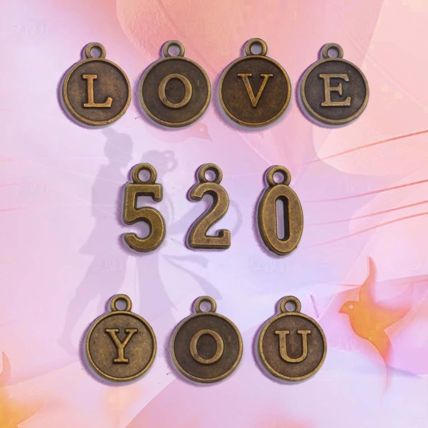 3 Sets (78pcs) Round Letter Charms 26 Alphabet A-Z Pendants and 5 Sets (50pcs) 0-9 Number Charms for Jewelry Making Crafts DIY