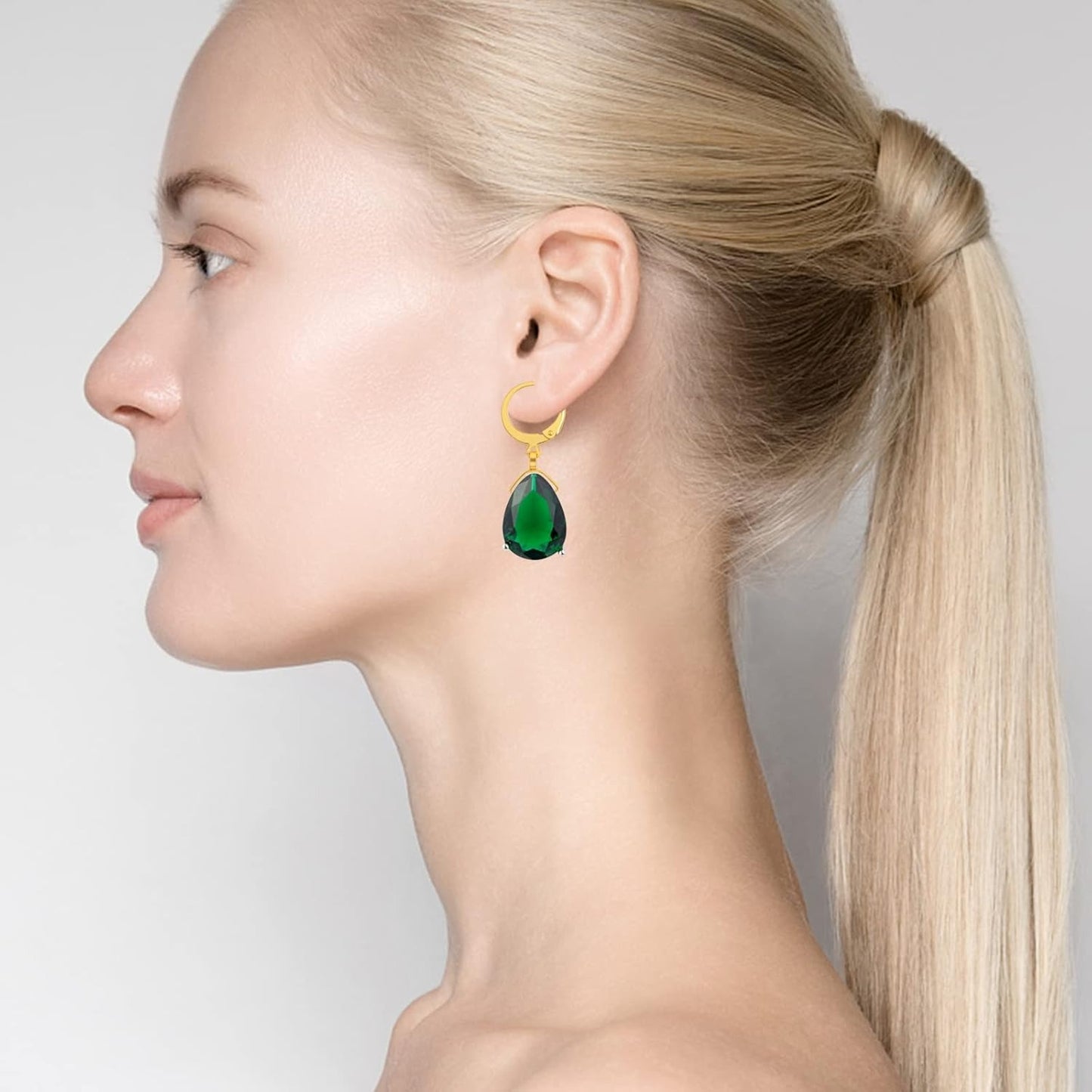 20pcs Stainless Steel Round Earring Hooks Hypoallergenic Leverback Ear Wires Hooks with Pinch Bail Clasps Earring Components for DIY Dangle Jewelry Making Supplies, 5 Colors