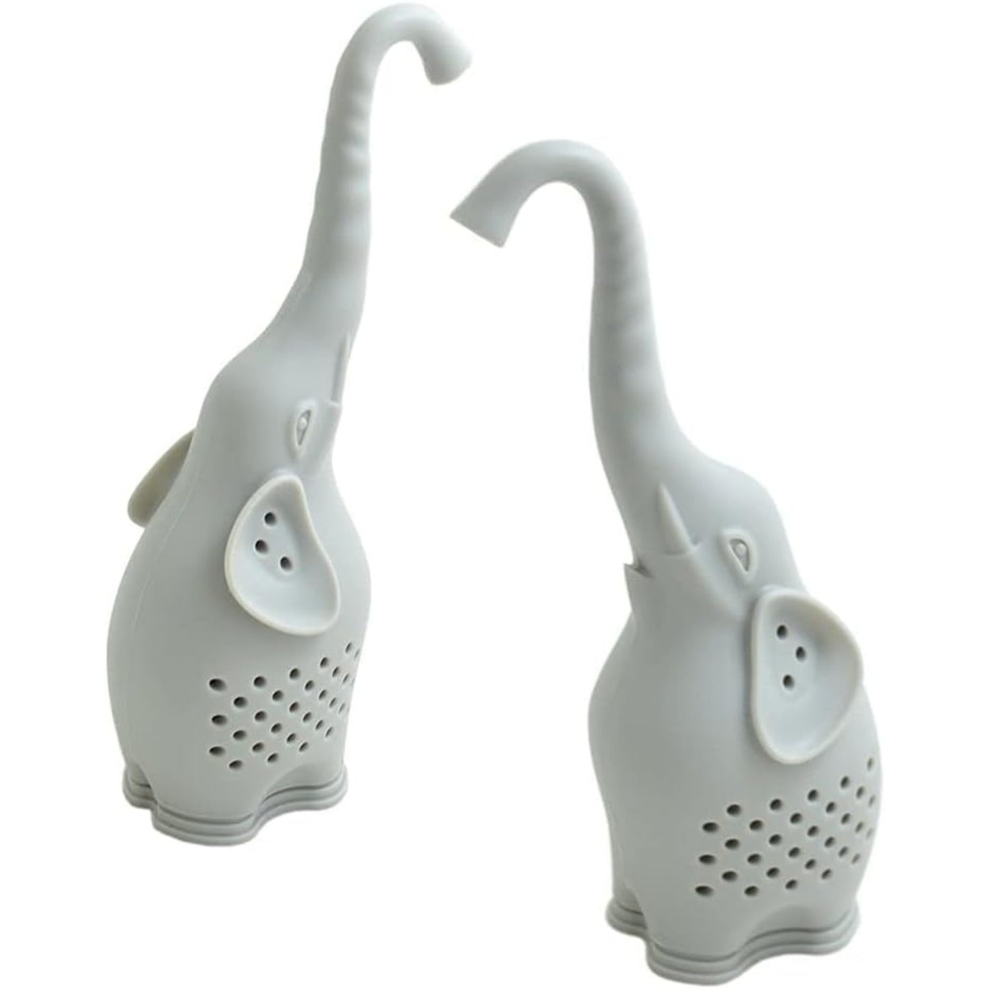 BronaGrand 1PCS Silicone Tea Infuser Creative Elephant Tea Strainer (Grey)