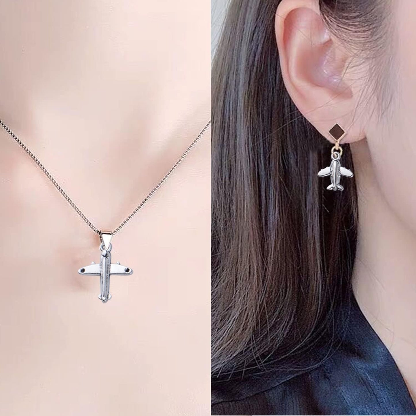 Aircraft Airplane Charm, 100g Airplane Pendant Charms Alloy Jewelry Charms Craft Supplies for Jewelry DIY Earrings Necklace Bracelet Findings Making and Crafting, Mixed Colors