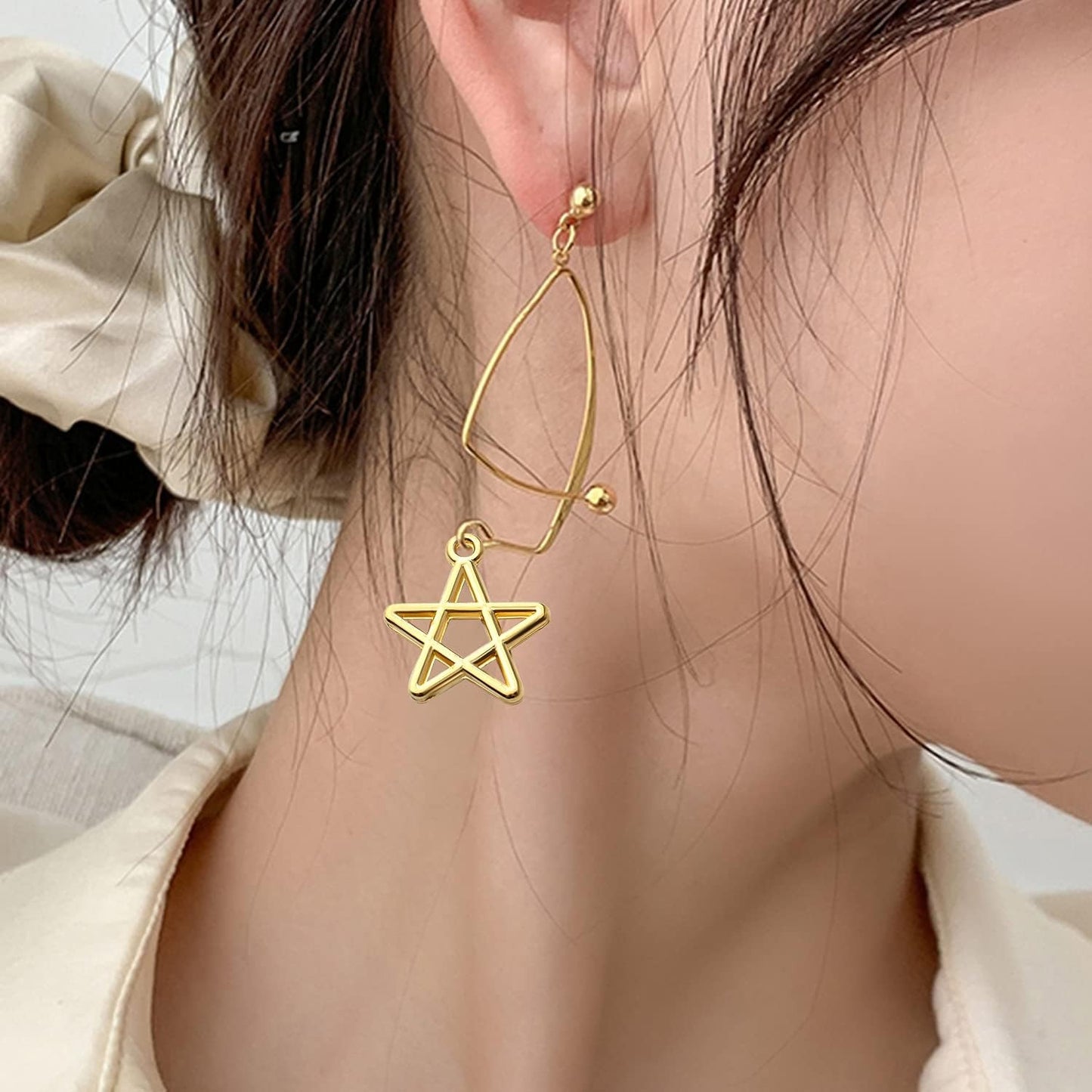 100pcs Star Pentagram Charms Pendant Alloy Pentacle Charm Celestial Charms for DIY Bracelets Necklace Jewelry Making Craft Supplies