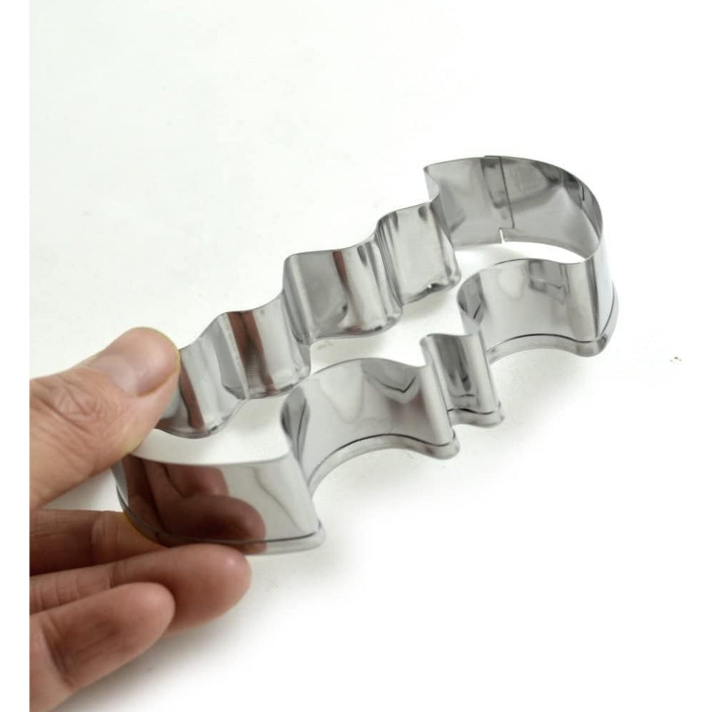 BronaGrand Cookie Cutters Set Stainless Steel Mold (Set of 2), Silver