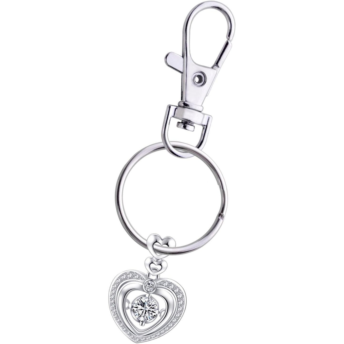 60 PCS Swivel Lanyard Snap Hooks Strong Key Chain Rings and Lobster Clasps Trigger Clips for DIY Bags, Jewelry and Craft Making