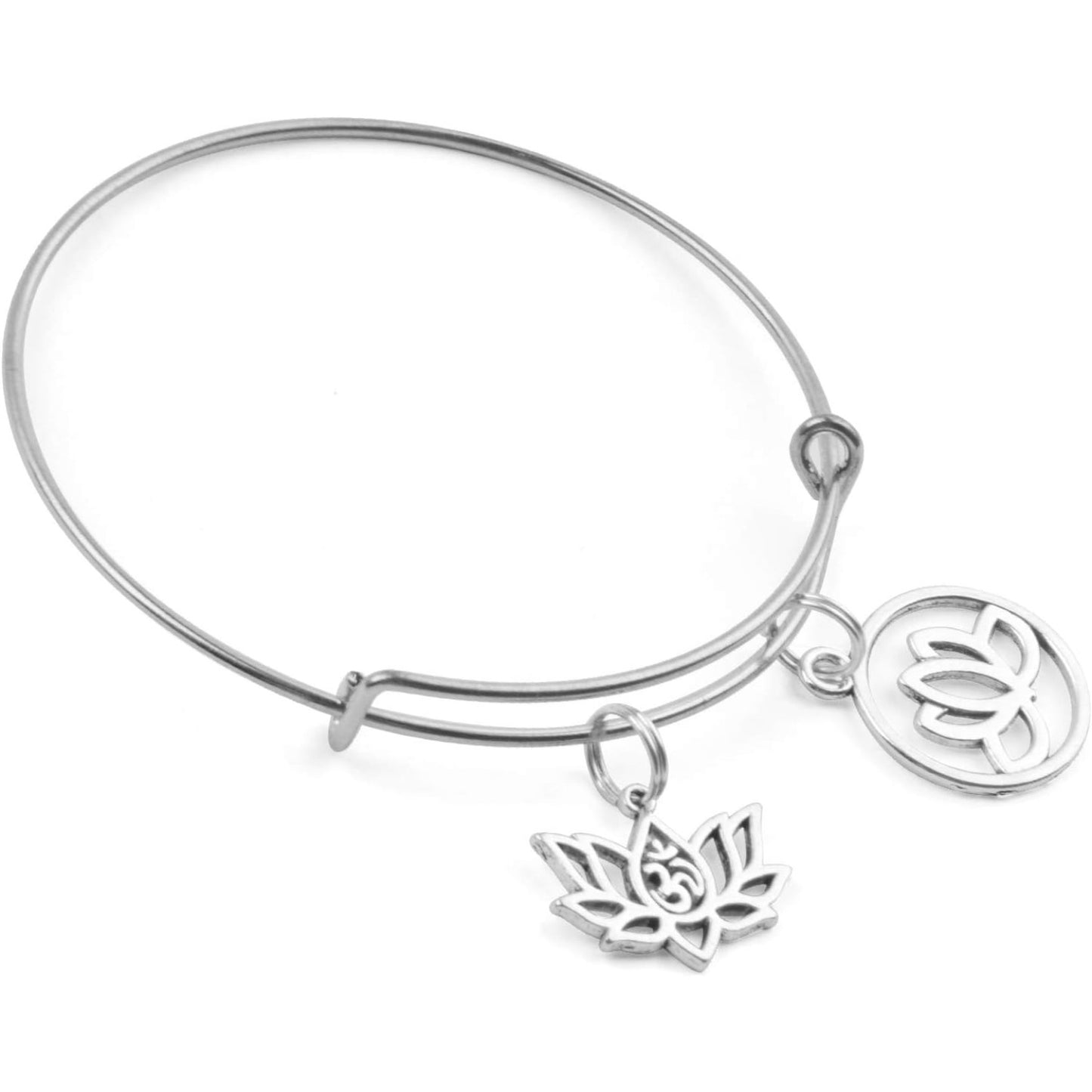 50pcs Antique Yoga OM Lotus Flower Styles Charms Mixed Pendants Findings for Jewellery Making Necklace Bracelet Crafts,10 Styles