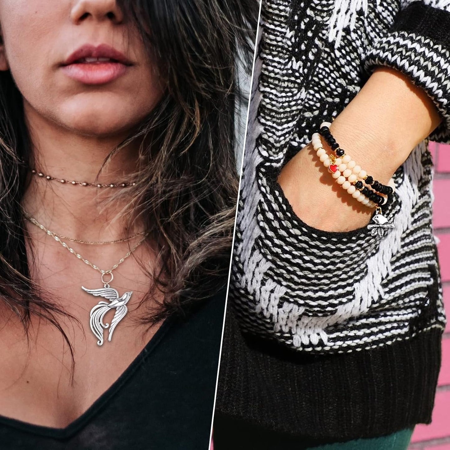 100 Gram Mixed Styles Bird Charms Tibetan Alloy Hummingbird Pigeon Swallow Pendants Vintage Animal Charms for DIY Necklace Bracelet Jewelry Making